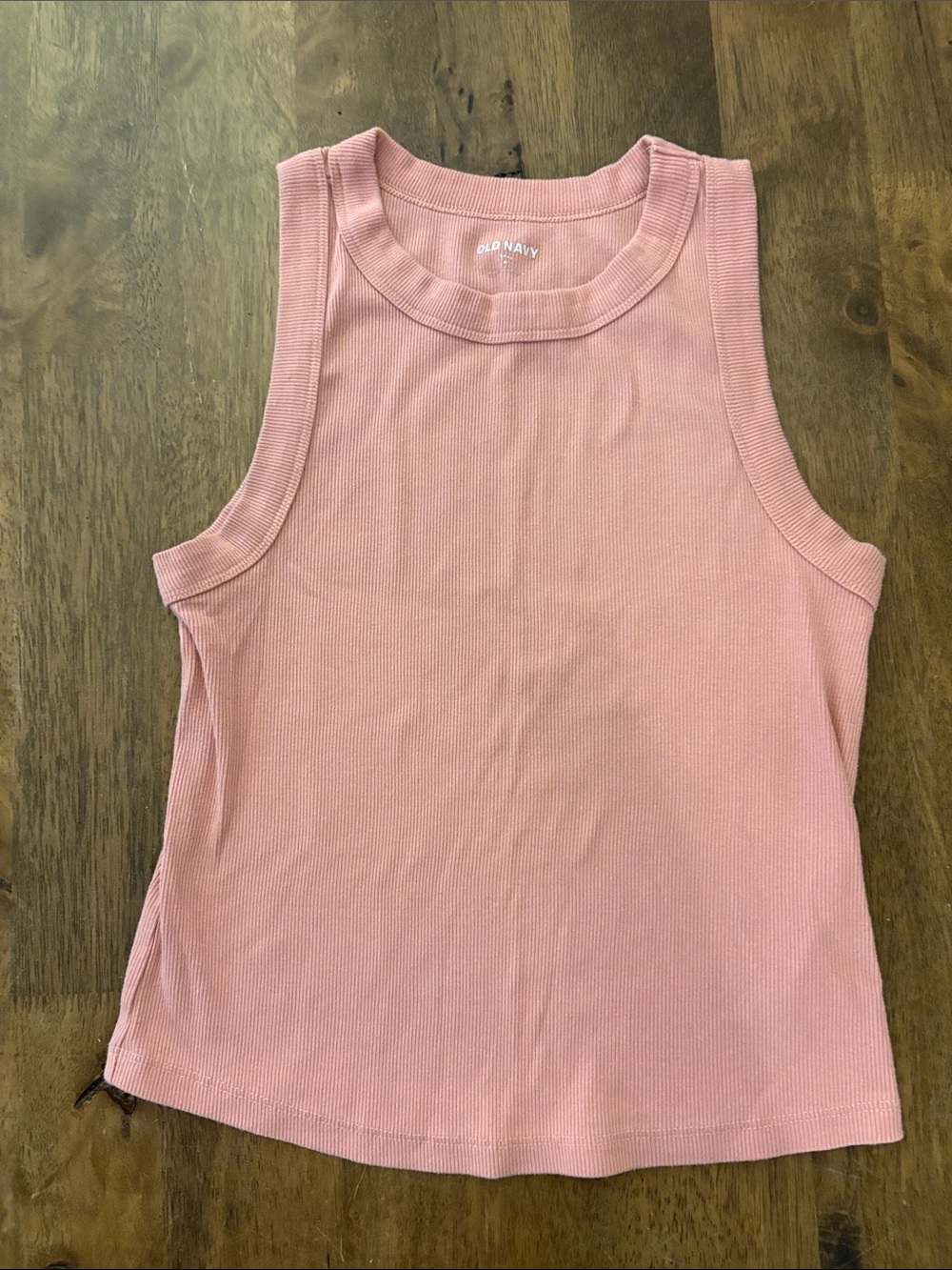 Old Navy Pink Snug Ribbed Tank Top